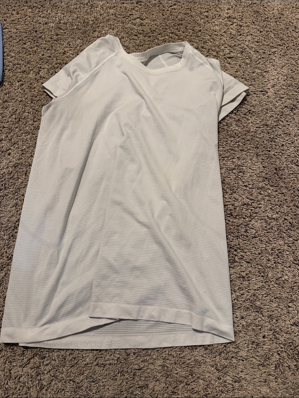 lululemon athletica White Short Sleeve Performance Tee